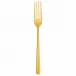 Linear Pvd Gold Serving Fork 9 1/4 in 18/10 Stainless Steel Pvd Mirror