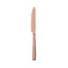 Siena Copper Dessert Knife Solid Handle 8 1/4 In 18/10 Stainless Steel Pvd Mirror