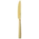 Siena Gold Table Knife Solid Handle 9 1/4 In 18/10 Stainless Steel Pvd Mirror