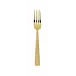 Siena Gold Dessert Fork 7 1/8 In 18/10 Stainless Steel Pvd Mirror