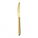 Hannah Gold Dessert Knife, Solid Handle 8 7/8 In 18/10 Stainless Steel Pvd Mirror (Special Order)