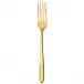 Hannah Gold Serving Fork 9 3/4 In 18/10 Stainless Steel Pvd Mirror (Special Order)