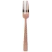 Cortina Copper Table Fork 8 In 18/10 Stainless Steel Pvd Mirror