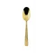 Cortina Gold Dessert Spoon 7 1/8 In 18/10 Stainless Steel Pvd Mirror