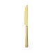 Cortina Gold Dessert Knife Solid Handle 8 1/4 In 18/10 Stainless Steel Pvd Mirror