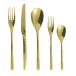 H-Art Satin Gold Mocha Spoon 4 3/8 In 18/10 Stainless Steel Pvd