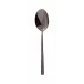 Linea Q Pvd Black Dessert Spoon 7 1/4 In 18/10 Stainless Steel Pvd Mirror