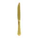Filet Toiras Pvd Gold Dessert Knife, Solid Handle 8 7/8 In 18/10 Stainless Steel Pvd Mirror