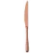 Venezia Copper Table Knife Solid Handle 9 1/4 In 18/10 Stainless Steel Pvd Mirror