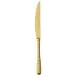 Venezia Gold Table Knife Solid Handle 9 1/4 In 18/10 Stainless Steel Pvd Mirror