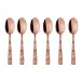 Jungle Mirror PVD Copper Espresso Spoon Set of 6
