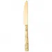 Jungle Pvd Gold Table Knife Solid Handle 9 1/4 In 18/10 Stainless Steel Pvd Gold