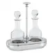 Elite Oil & Vinegar Set 2 Pieces 7 1/2X4 1/8 Silverplated