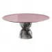 Madame Footed Stand 3 3/4 In 8 1/2 In H Pvd Parfait Amour/White Marble Resin