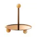 Penelope Pastry Stand Round 6 1/4 Pvd Rum