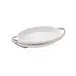 New Living Rectangular Porcelain Dish Set 13 3/4X9 1/2 Antico Stainless Steel