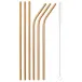 Mix & Play Straws Set 6 Pcs With Brush Mix & Play, 3 Pcs Straight, 3Pcs Curved Pvd Copper