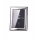 Frames Flat Clock 3 1/2 X 5 In. Silver Bilaminate