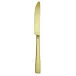 Flat Antico Gold Table Knife Solid Handle 9 5/16 In 18/10 Stainless Steel Antico Pvd Finishing (Special Order)