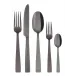 Flat Pvd Black 5-Pc Place Setting Solid Handle 18/10 Stainless Steel Pvd Mirror (Special Order)