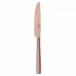 Flat Pvd Copper Table Knife Solid Handle 9 5/16 in 18/10 Stainless Steel Pvd Mirror (Special Order)