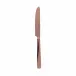 Flat Pvd Copper Dessert Knife Solid Handle 8 3/16 in 18/10 Stainless Steel Pvd Mirror (Special Order)