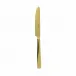 Flat Pvd Gold Dessert Knife Solid Handle 8 3/16 in 18/10 Stainless Steel Pvd Mirror (Special Order)