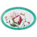 Tresor Fleuri Turquoise Magnolia Quenelle Dish 6.3 X 4.33 in Gift Box