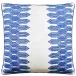 Nola Stripe Embroidery Navy 14 x 20 in Pillow