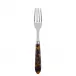 Faux Tortoise Dinner Fork 8.5"