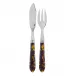 Faux Tortoise Fish Set 8.25" (Knife, Fork)