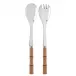 Bamboo Light Wood 2-Pc Salad Serving Set 10.25" (Fork, Spoon)