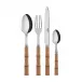 Bamboo Light Wood 4-Pc Setting (Dinner Knife, Dinner Fork, Soup Spoon, Teaspoon)