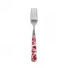 Toile De Jouy Red Cake Fork 6.5"