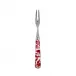 Toile De Jouy Red Cocktail Fork 5.75"