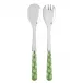 Provencal Garden Green 2-Pc Salad Serving Set 10.25" (Fork, Spoon)