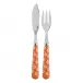 Provencal Orange Fish Set 8.25" (Knife, Fork)