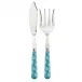 Provencal Turquoise 2-Pc Fish Serving Set 11" (Knife, Fork)