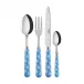 Provencal Light Blue 4-Pc Setting (Dinner Knife, Dinner Fork, Soup Spoon, Teaspoon)