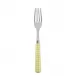 Gingham Yellow Dinner Fork 8.5"