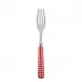 Gingham Red Dinner Fork 8.5"