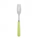 Gingham Lime Dinner Fork 8.5"