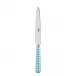 Gingham Turquoise Dinner Knife 9.25"