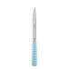 Gingham Turquoise Steak Knife 9"