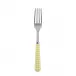 Gingham Yellow Salad Fork 7.5"