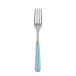 Gingham Turquoise Salad Fork 7.5"