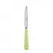 Gingham Lime Dessert Knife 8"