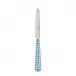 Gingham Light Blue Dessert Knife 8"