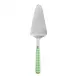 Gingham Garden Green Tart Slicer 10"