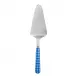 Gingham Lapis Blue Tart Slicer 10"